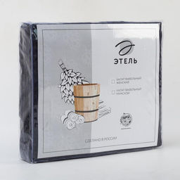 Халат вафельный женский удлинённый «Этель» Boho, размер 50-52, хлопок, 290 г/м², тёмно-серый