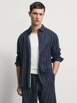 Рубашка relax fit со льном / Zarina