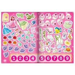 Набор многоразовых наклеек Учимся вместе с принцессами, А4, Принцессы - Disney фото 5