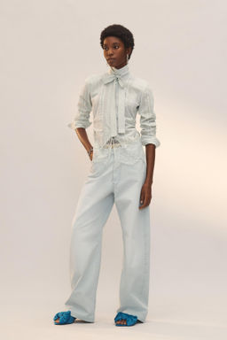 CAMISA ENCAJE LAZADAS LIMITED EDITION / Verde agua