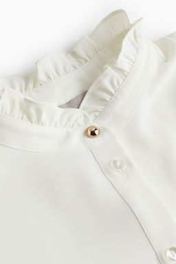 Blusa con ribetes de volante - H&m фото 7