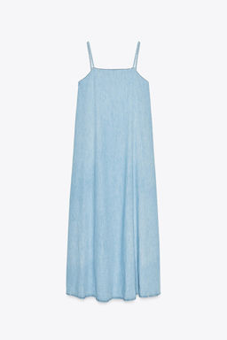 TRF DENIM MIDI DRESS - Zara фото 3