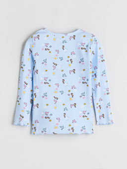 Bisiklet Yaka K?z ?ocuk Pijama Tak?m