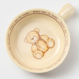 Кокотница «Мишка», 550 мл, керамика, бежевая