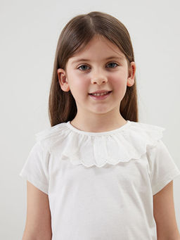 Bebe Yaka K?sa Kollu K?z ?ocuk Ti??rt