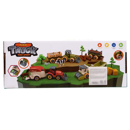 Конструктор винтовой Комбайн с прицепом, с отвёрткой - Simaland фото 9