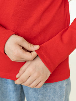 Джемпер-водолазка красная 645 (92, 56)