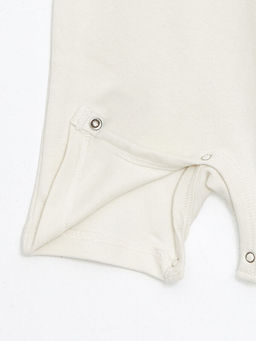 Bisiklet Yaka Bask?l? Erkek Bebek Tulum