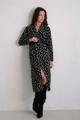 Платье-рубашка с английским воротником принт - Martichelli фото 181