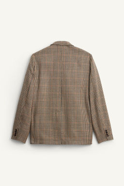 LIMITED EDITION CHECKED WOOL SUIT BLAZER - Zara фото 8