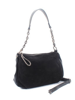 Сумка женская иск/кожа+нат/замша BT-V 8730, 1отд+еврокарман, плечевой ремень, черный SALE 258483 - Adelia фото 6