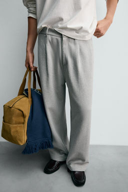 CHAMPION ® X ZARA RELAXED FIT PLEATED TROUSERS  фото 6