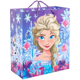 Пакет подарочный новогодний, 23×27×11.5 см, упаковка, Холодное сердце