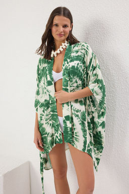 Soyut Desenli Mini Dokuma Kusakl? Plaj Kimono&Kaftan TBESS25KM00008 - Trendyolmilla фото 2