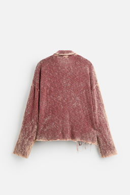 WASHED KNIT POLO SHIRT - Zara фото 7