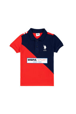 U. S. Polo Assn Красная футболка-поло для мальчика