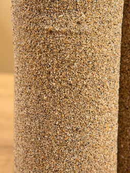 Свеча в бамбуке тройная, 15×15×30 см, 100 мл, песочная