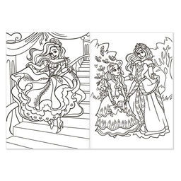 Цена за 3 шт. Раскраска для девочек Сказочные принцессы, 16 стр., формат А4