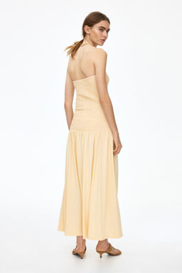 Vestido bandeau con cuerpo nido de abeja - H&m фото 4