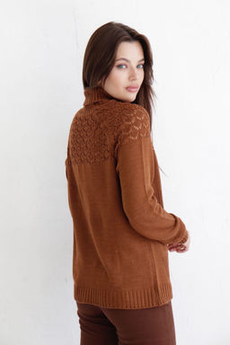 10073 Свитер с альпакой кофейный - Martichelli фото 3