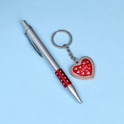 Набор подарочный 2в1 (ручка, брелок сердечко) микс - Simaland фото 2