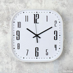 Часы настенные 30 см белые / Y8030T19-3 /уп 20/