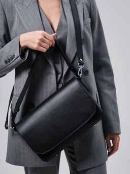 Сумка кожаная Deboro 30512 черная