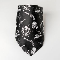 Бандана «Весёлый Роджер», 50×50 см, чёрный