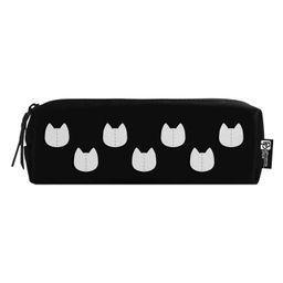 Пенал школьный Феникс+, арт.65726/ 24 БЕЛЫЙ ПАТТЕРН 19,5х5,5х6 см, полиуретан, молния, аппликация из