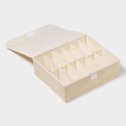 Органайзеры для хранения белья Пастель, 3 шт., с крышкой, 31.52510 см, бежевые - Simaland фото 4