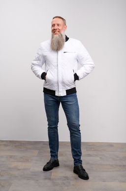 Бомбер мужской "Локс" белый