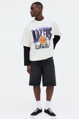 Camiseta con estampado Oversized Fit - H&m фото 9