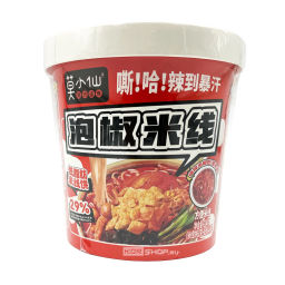 Лапша рисовая острая с маринованным перцем Mo Xiao Xian, Китай, 104 г Акция