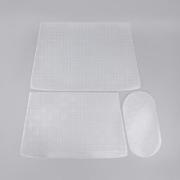 Канва-основа для вышивания корзины, пластиковая, 47,5 × 29,5 × 38,5 см, 30 × 15 см, цвет белый