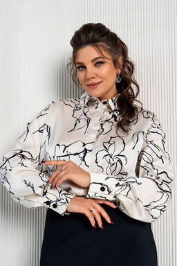 Костюм Aira Style 24-15 Бежево-черный  фото 11