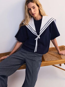 Футболка с шарфом женская / Zarina