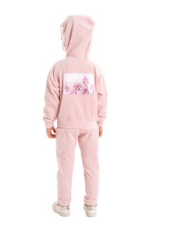 Джемпер дев. из велюра О66632 - Карамелли фото 9