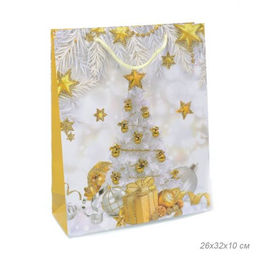 Цена за 12 шт. Пакет подарочный 26х32х10 / 362-33-M /уп 12/480/Новый год - ГалеонТрейд фото 5