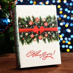 Цена за 5 шт. Коробка сборная крышка-дно без окна, Шишки, 21 х 15 х 5,7 см