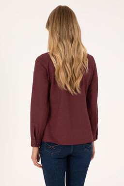 Kad_n Bordo Uzun Kollu Basic G_mlek - U.s. polo assn фото 5