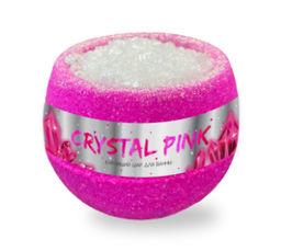 FABRIK Cosm. Шарик бурлящий с шиммером д/ванн Crystal Pink 210гр