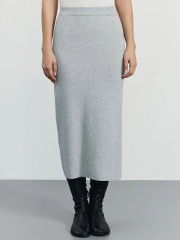 Вязаная юбка миди с вискозой / Zarina