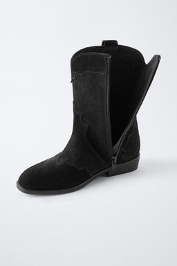 SPLIT SUEDE COWBOY BOOTS, CHARACTERISTICS - Zara фото 9