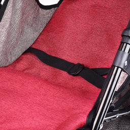 Коляска для кукол складная, с корзиной и козырьком, цвет серо-бордовая