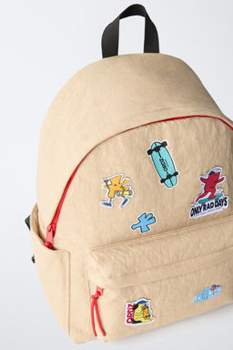 MOCHILA PARCHES / tostado - Zara фото 3