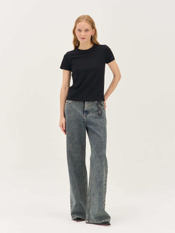 Футболка Slim Fit "Уголь" женская