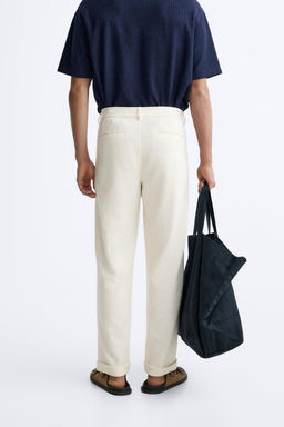 DOKULU PILILI PANTOLON - Zara фото 5