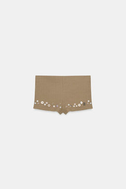 SHORTS RIB BOTONES / Oliva - Zara фото 4
