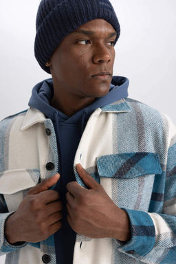 Рубашка Relax Fit в клетку с длинным рукавом Lumberjack - Defacto фото 4