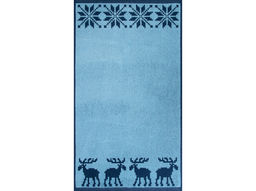 Полотенце махровое 6с103.412ж1 Расписные и олени(джинс) 50х90см